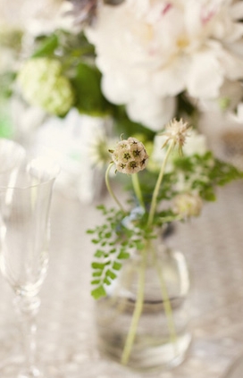 White and Green Flowers Inspired Wedding