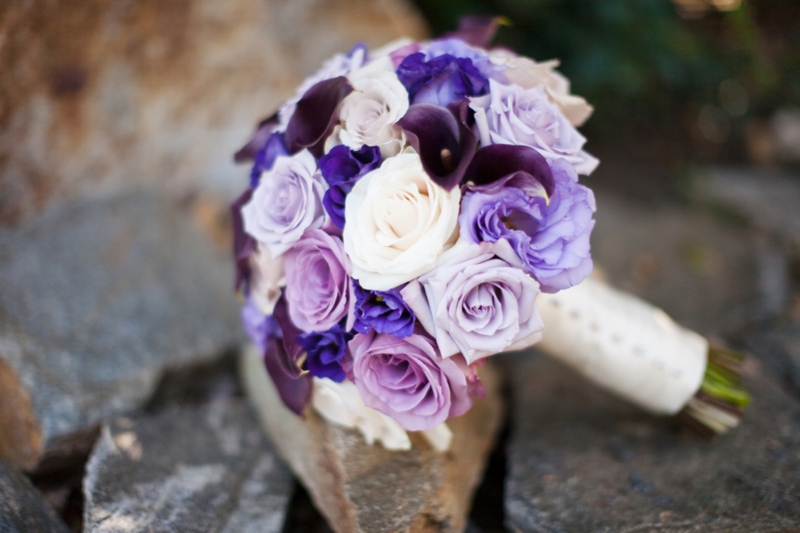Purple & White Modern Elegant Wedding
