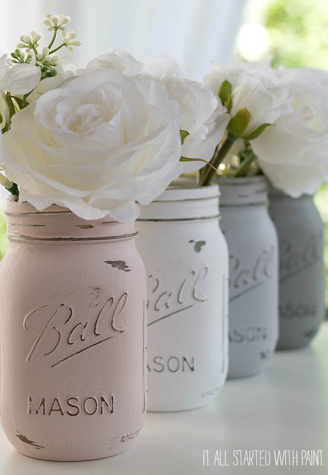 painted-distressed-mason-jars-pink-grey-chalk-paint-6-of-21-FINAL