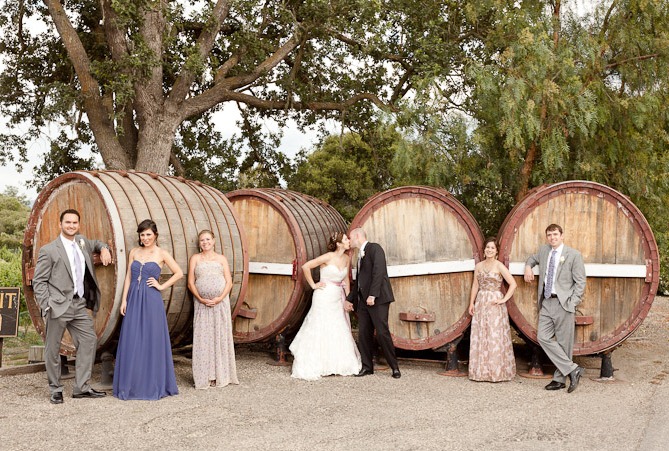 Vineyard Rustic Chic California Wedding by Erin Hearts Court
