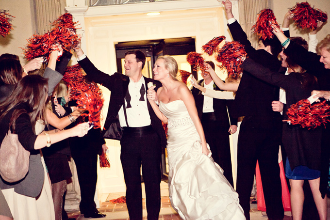 A Glam Gold and Pink Southern Wedding