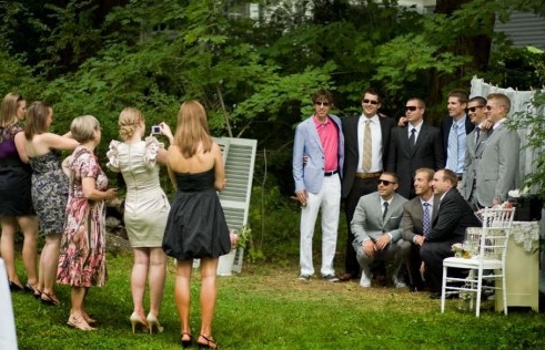 Garden Shabby Chic Wedding in Kennebunk Maine (Private Residence)