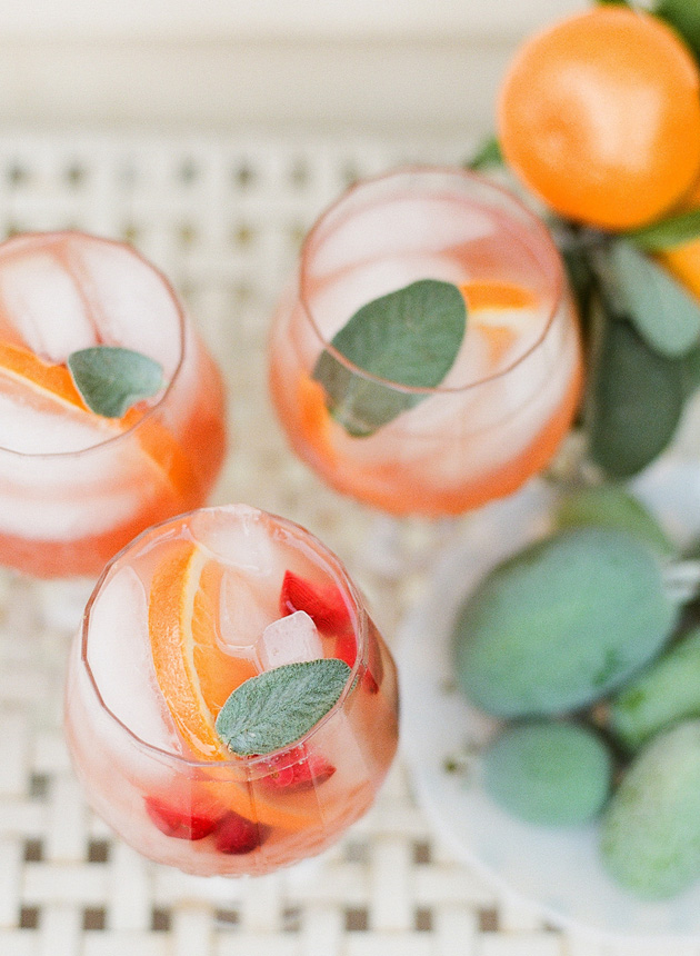 On the Rocks: Guava Sangria with a Touch of Sage