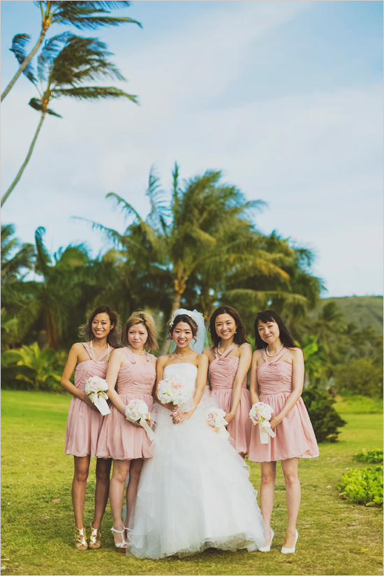 Pink Glam Wedding in Hawaii