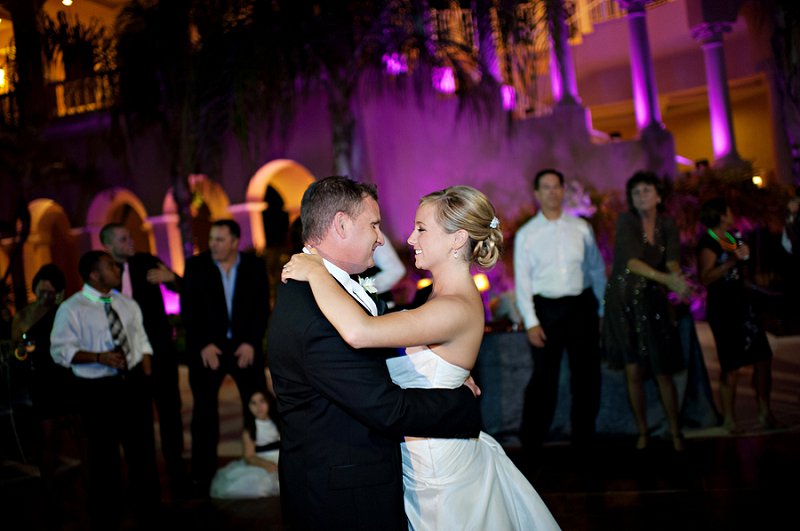 Elegant Purple & White Florida Wedding