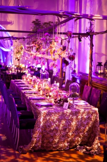 Glamorous Purple Rustic Wedding