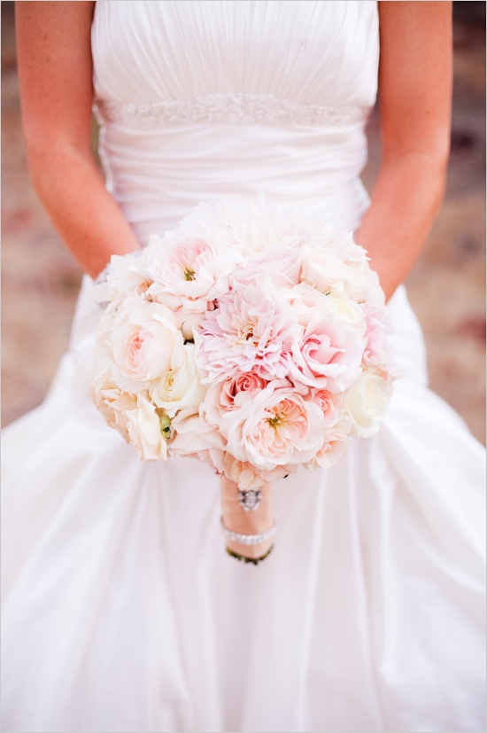 Pink and Peach Bejeweled Wedding in California