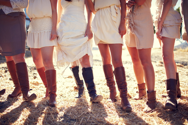 Rustic Chic, DIY Farmhouse Wedding: The Bride Wore Boots