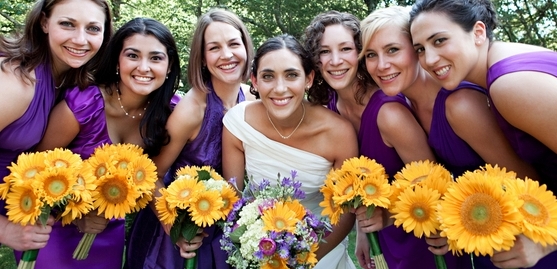 Smiling Sunflowers: A Real Wedding by Gina Meola Photography