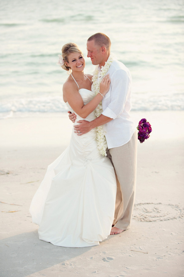 Purple Destination Beach Wedding from Weber Photography by Wes + Liz