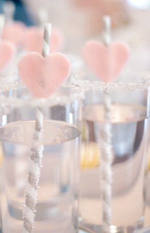 Pure White DIY Party With A Hint Of Pink: Balloons, Doilies & Hearts