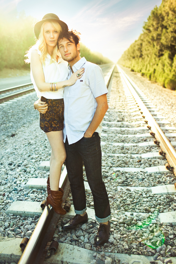 Inspired by this Edgy Railroad Engagement Session