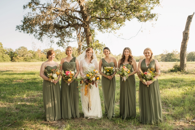 A Glamping Themed Yellow and Green Wedding