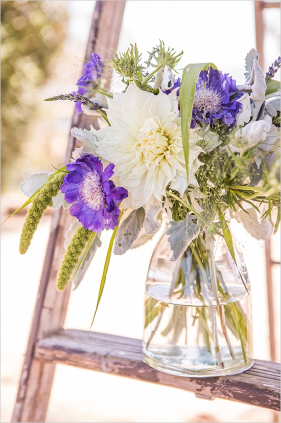 An Eco-Friendly Lavender And White Wedding