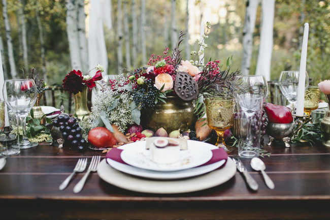 Richly Colored Fig Themed Wedding Inspiration