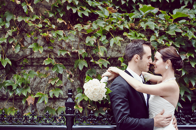 A Glam Black, White, and Turquoise Montreal Wedding