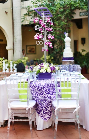 Modern Baroque Purple & Green Wedding Inspiration