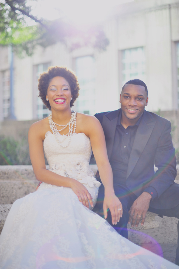 City Hall Chic: A Bridal Shoot With Stylish Newlyweds