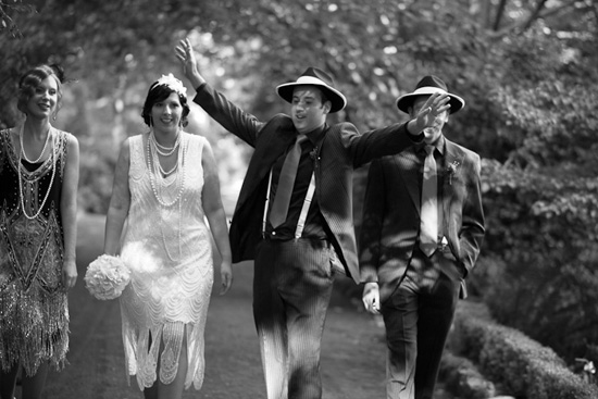 Melissa and Jeremyâ€™s 1920s Flapper Wedding