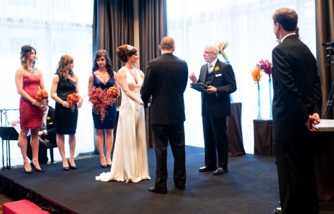 real wedding: carrie  andrew  chicago illinois