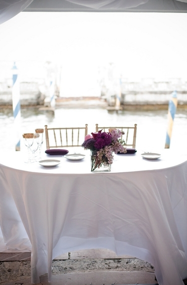 Glamorous Purple & White Miami Wedding At The Vizcaya