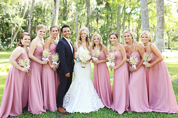 Pink Florida Wedding by Vine & Light Photography