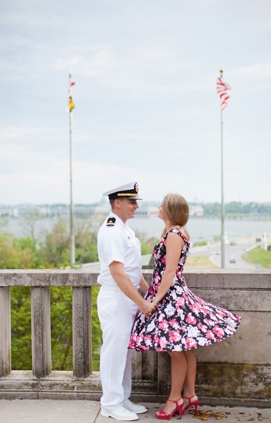 Naval Academy Engagement  Elizabeth Ryan Photography