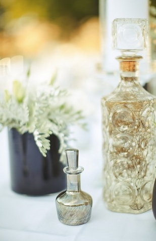 A Glamourous White Grey & Mixed Metallics Vineyard Wedding 2