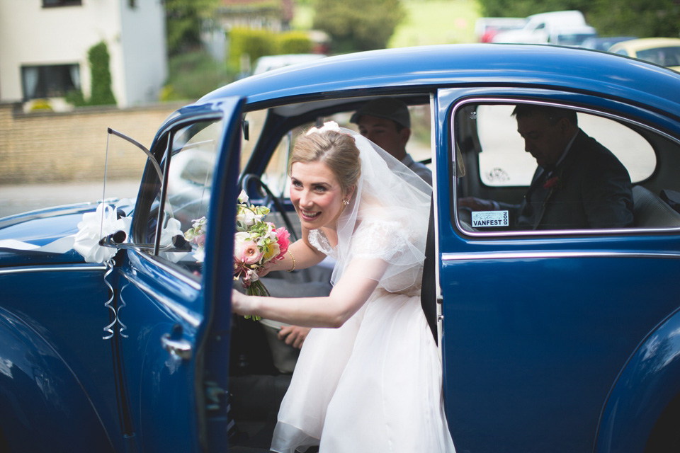 Paper Cranes and A Fifties Style Frock, For A Colourful Spring Time Village Hall Wedding