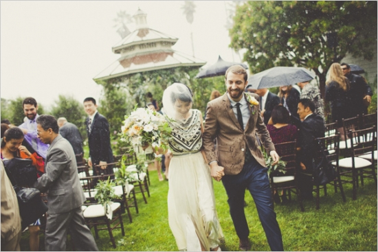 Enchanting Rainy Day Wedding