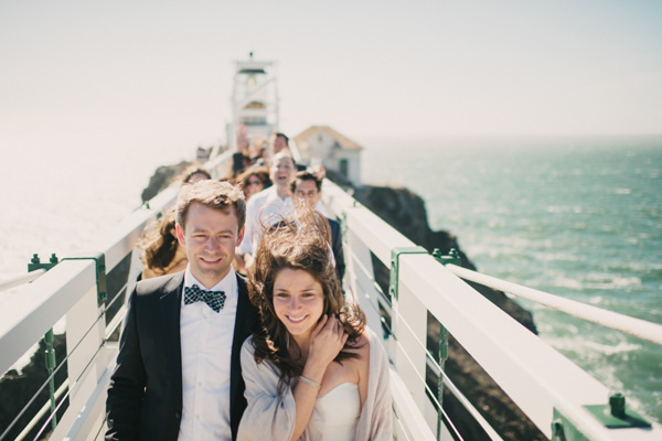 Jackie & Alex | Unique First Look at Point Bonita Lighthouse