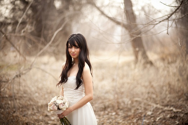 Woodland Bridal Shoot In The Golden Afternoon Light