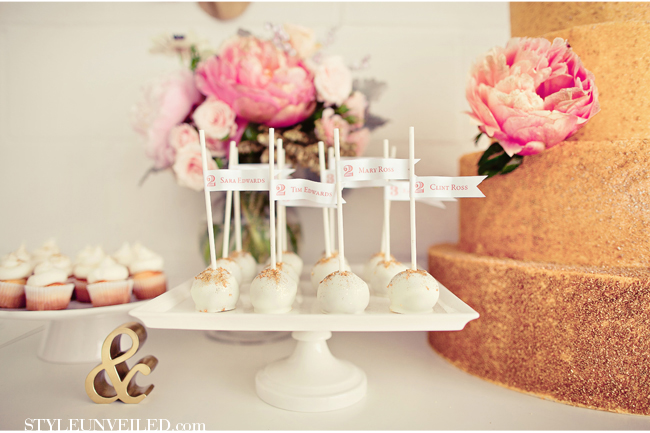 Counting Down to 2013 with Gold Glitter and a Gorgeous Dessert Table