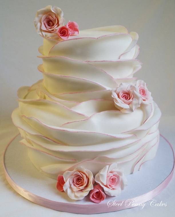 Wedding Cakes- Fondant wrapped design