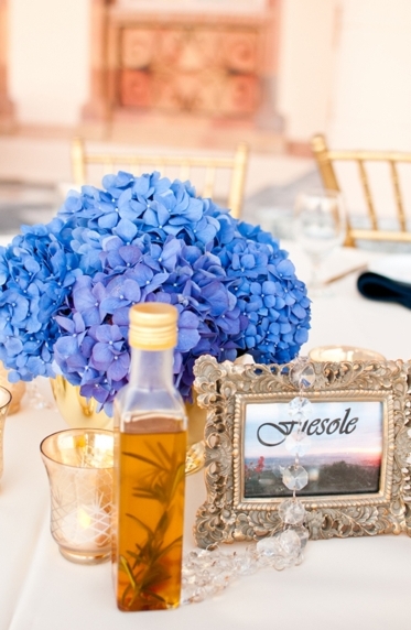 Elegant Blue and Gold Italy-Inspired Wedding