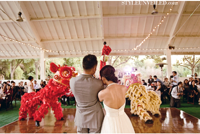 A Los Angeles Wedding with Chinese Lion Dancing