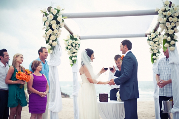 Inspired by This Destination Punta Mita, Mexico Lime Green, Orange, and Pink Wedding