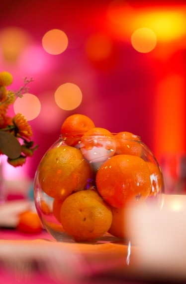 Pink & Orange Modern Eclectic Wedding