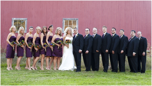 Purple Modern Rustic Wedding from Justin & Mary Photography