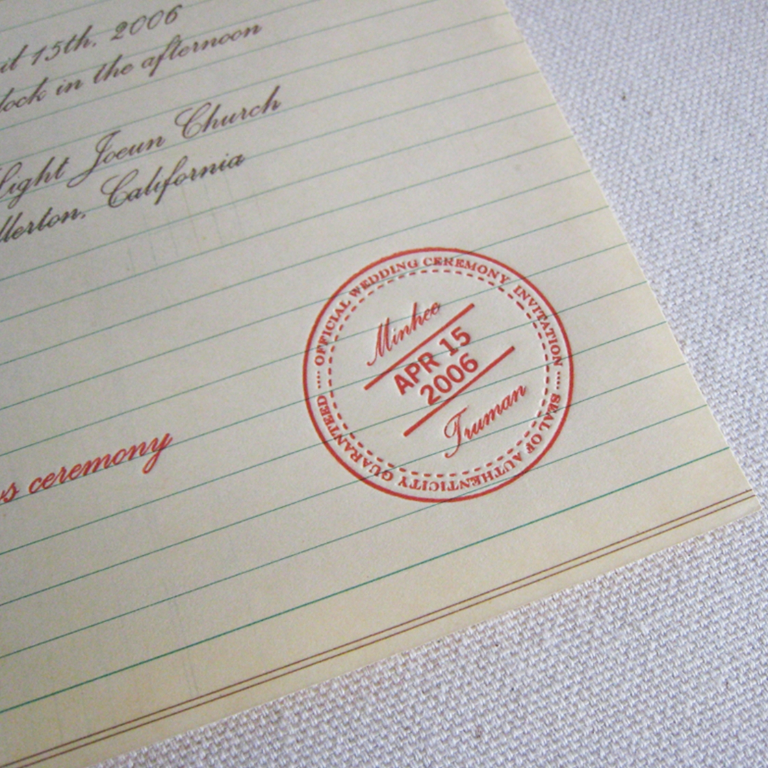 Tuesday Paper: Paper & Cup Design Custom Wedding Invitations