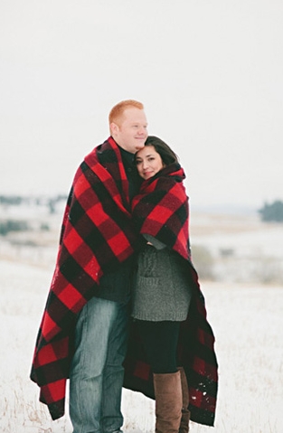 A Snowy Winter Engagement