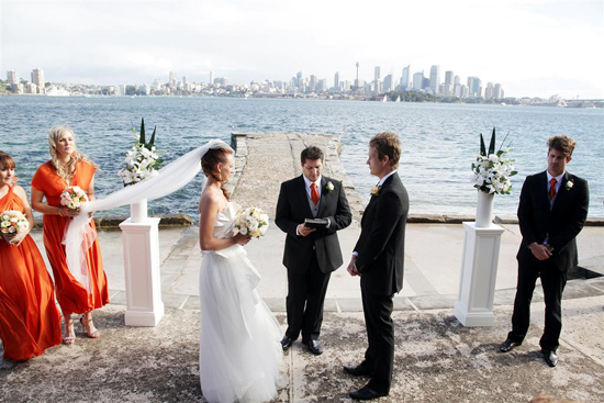Katie and Stephenâ€™s Vivid Harbourside Wedding