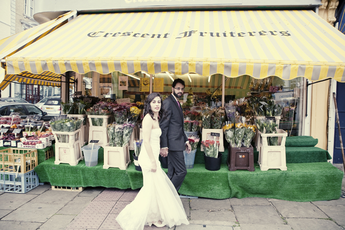 Dusky Pink, Folksy, Vintage, DIY Wedding in London Town