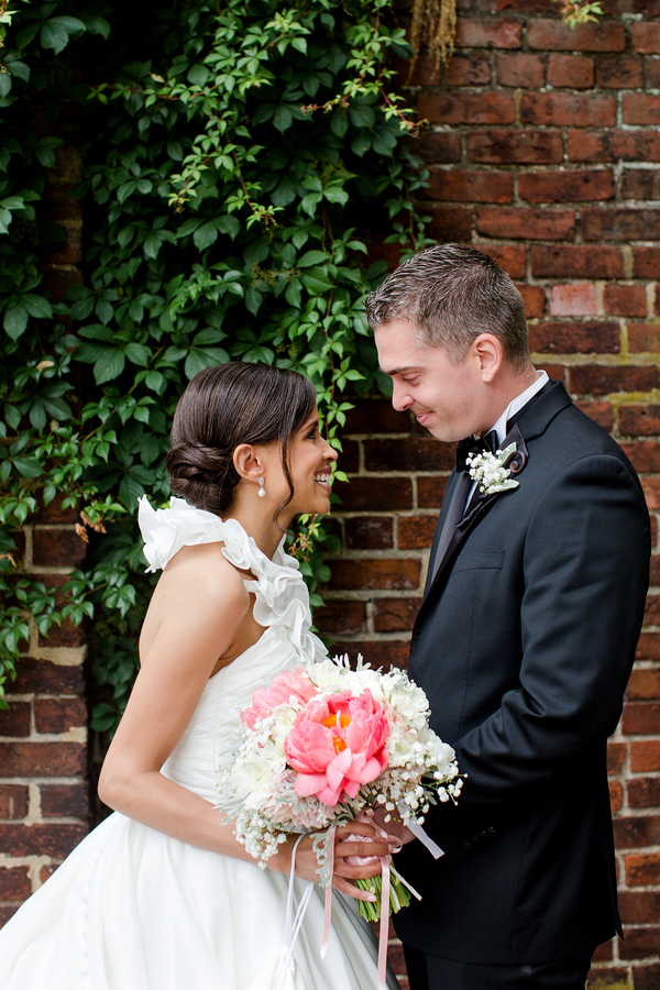 Real Classic {Virginia} Wedding with All-White Color Scheme: Clare + Matthew