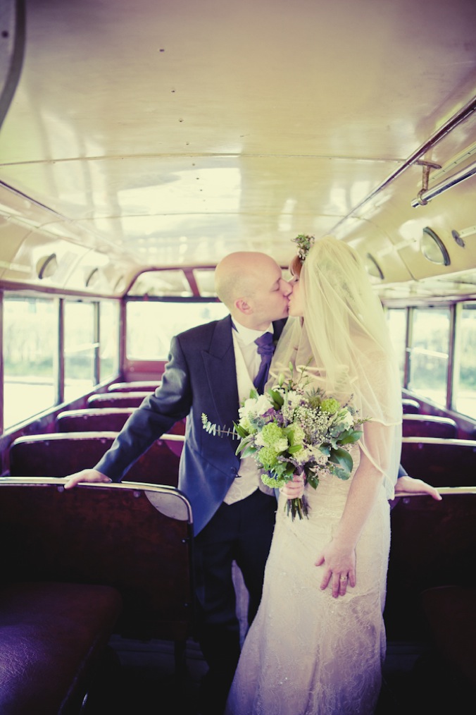 DIY Floral Crown + VW Campervan + Top Hats & Tails = Eclectic Wedding Perfection {2}