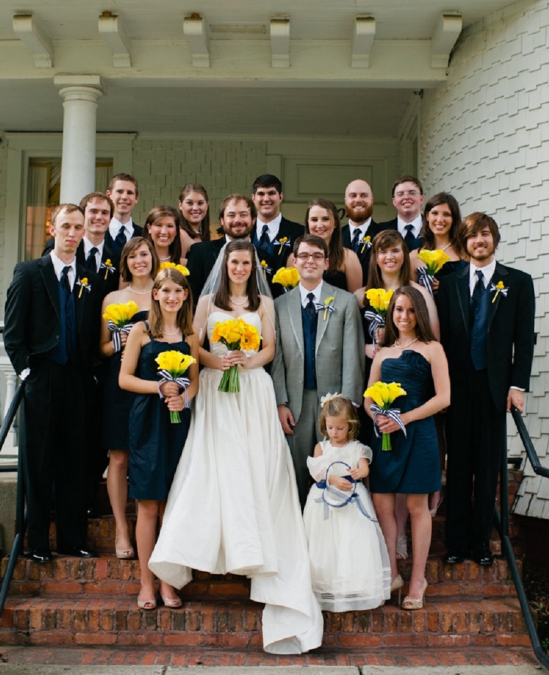 Modern Navy & Yellow Alabama Wedding