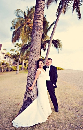 Hawaii Wedding - Sunrise to the Heavens - Stephanie and Paul