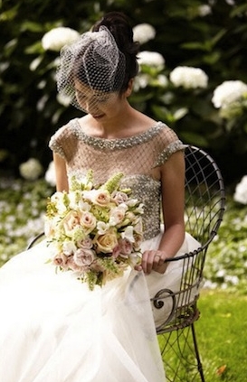 Wedding Dress Of The Week: Lattice Pearls Beaded Bodice Gown by Collette Dinnigan