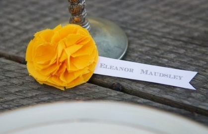 Tuesday Paper: Place Card Pom Escort Cards by Potter & Butler