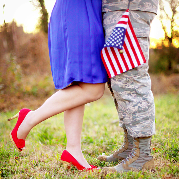 Star-Spangled Love: Patriotic Engagement Photos